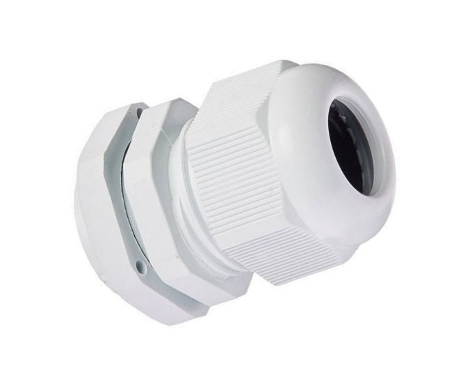 White Compression Gland Ph=20mm Cab=6.5 12mm Pg13.5 Wt
