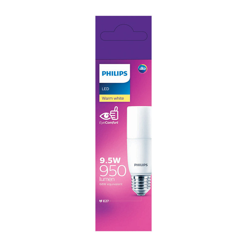 Philips Globe Ledstick 9.5 W Screw 30 K W/White