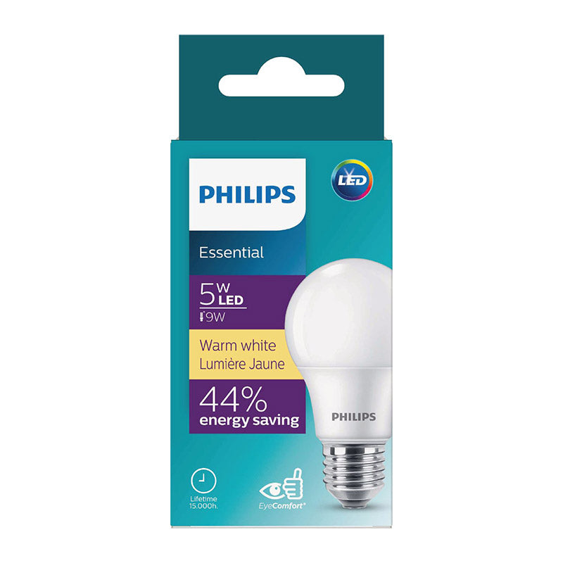 Philips Globe Led 5 W Screw Type Warm White