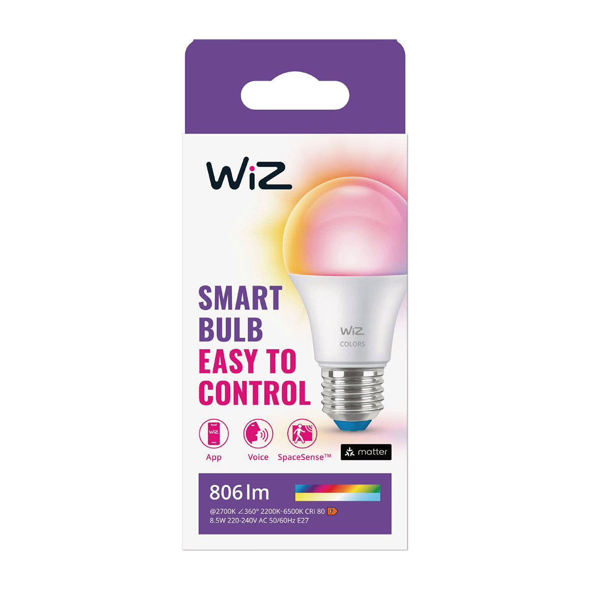 Wiz Globe Wi Fible Screw Type 8.5 W 806 Lm