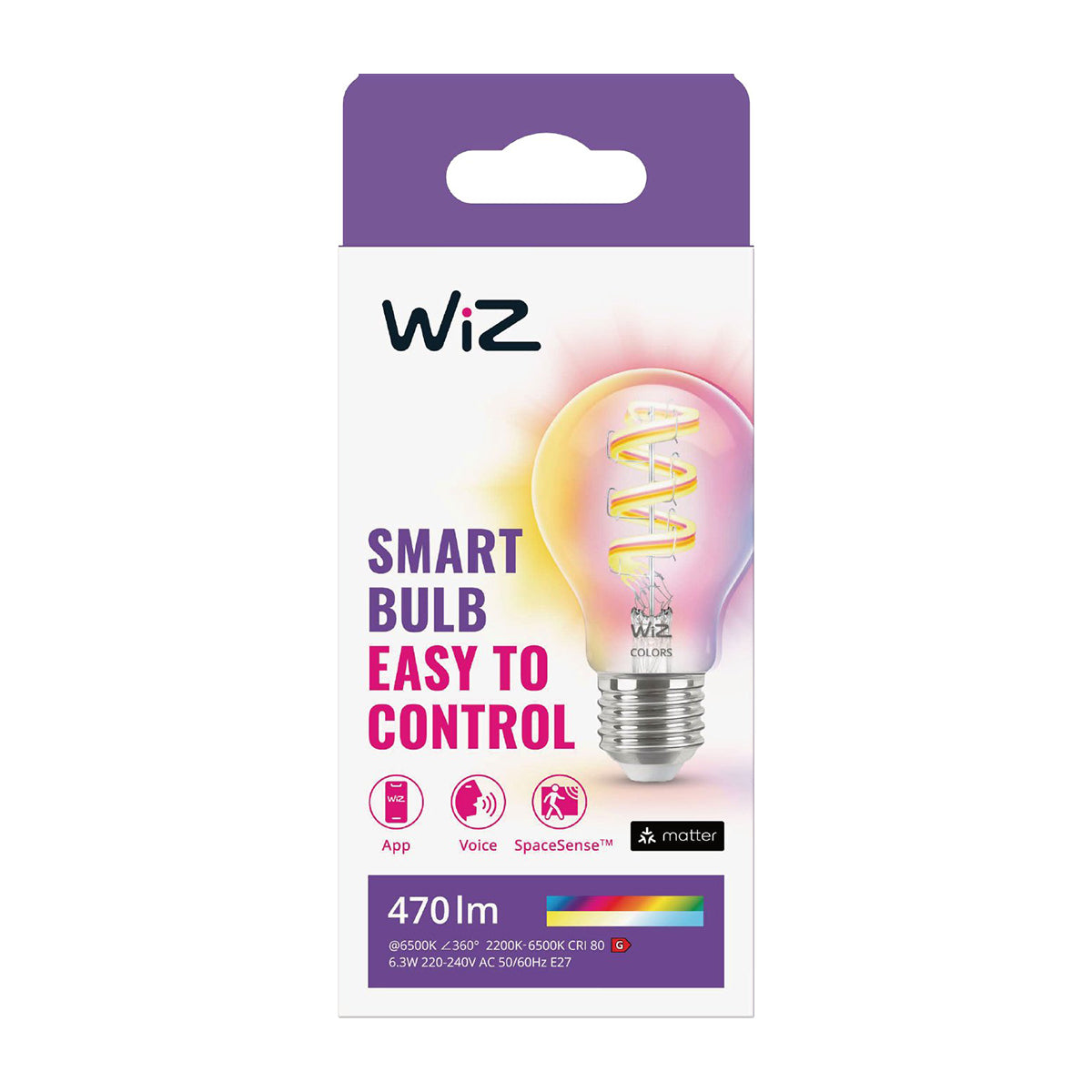Wiz Wi Fi Ble 40 W Smart Bulb A60 E27 470 Lm