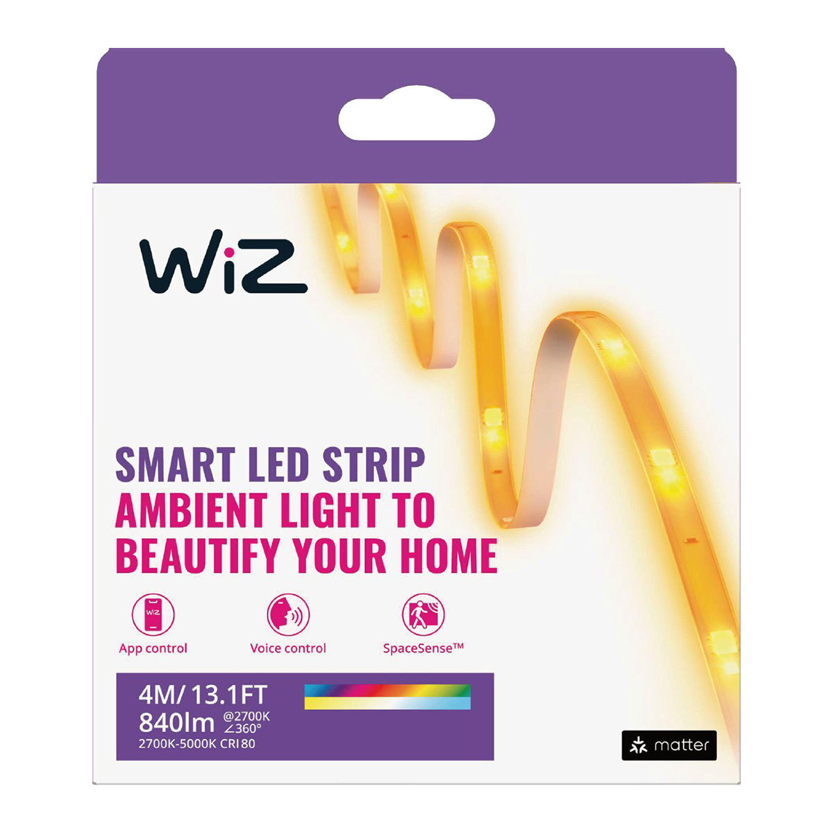 Wiz Smart Led Strip Light Kit 4 M 840 Lm