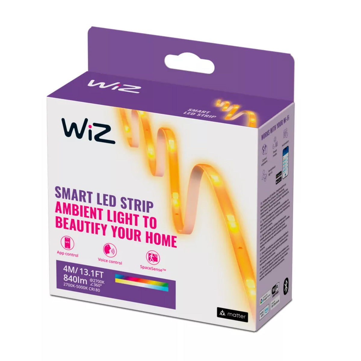 Wiz Smart Led Strip Light Kit 4 M 840 Lm