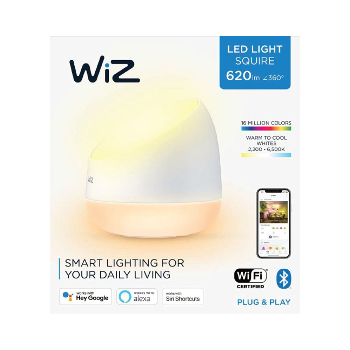 Wiz Led Light Squire Portable 9 W 620 Lm