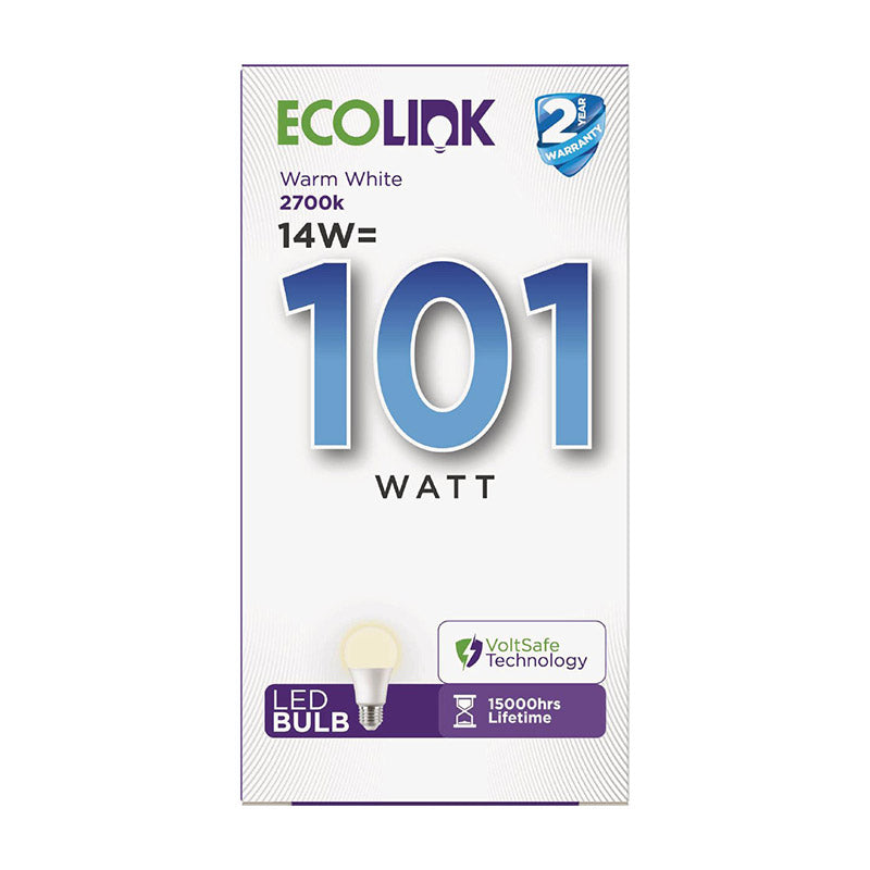 Ecolink Globe Led 14 W Screw Type Warm White