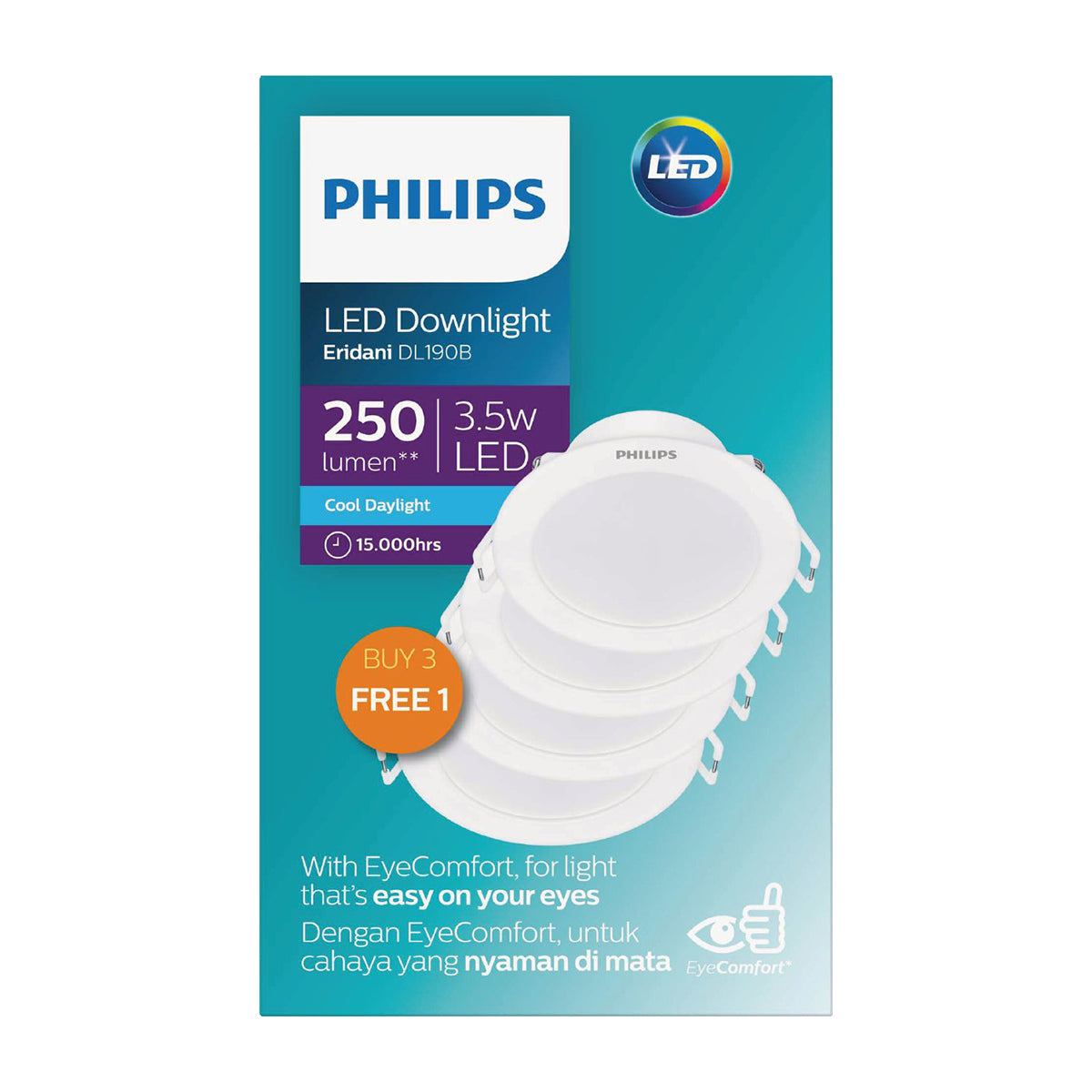 Philips Downlight Led 3.5 W Cool White