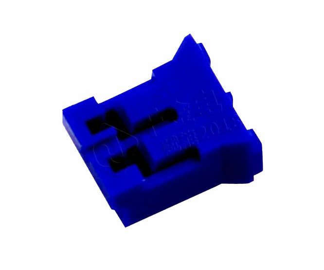 Connector Housing Sil 2 W P=2.0 Blue Phr 2 Bl (Pp)