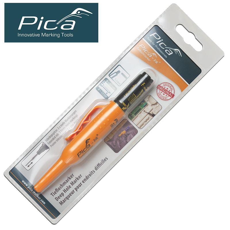 Pica Ink Marker For Deep Holes Black In Blister - Livestainable.co.za