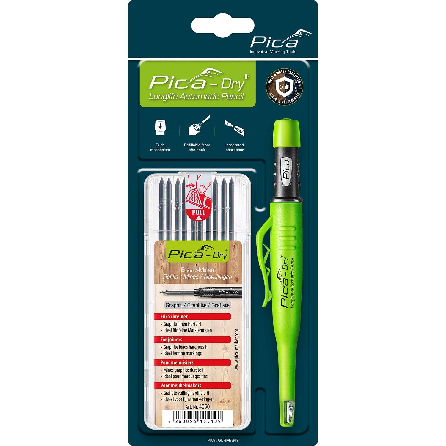 Pica Dry Blister Bundle (Graphite, Hardness H) - Livestainable.co.za