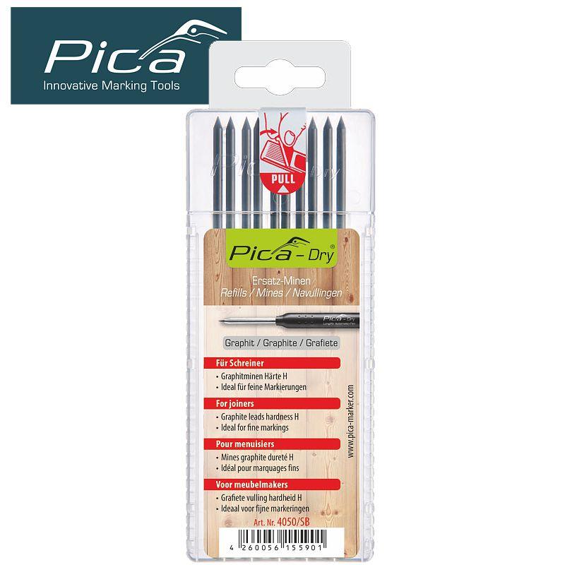 Pica Dry Refills 10 Pc Graphite H In Blister - Livestainable.co.za