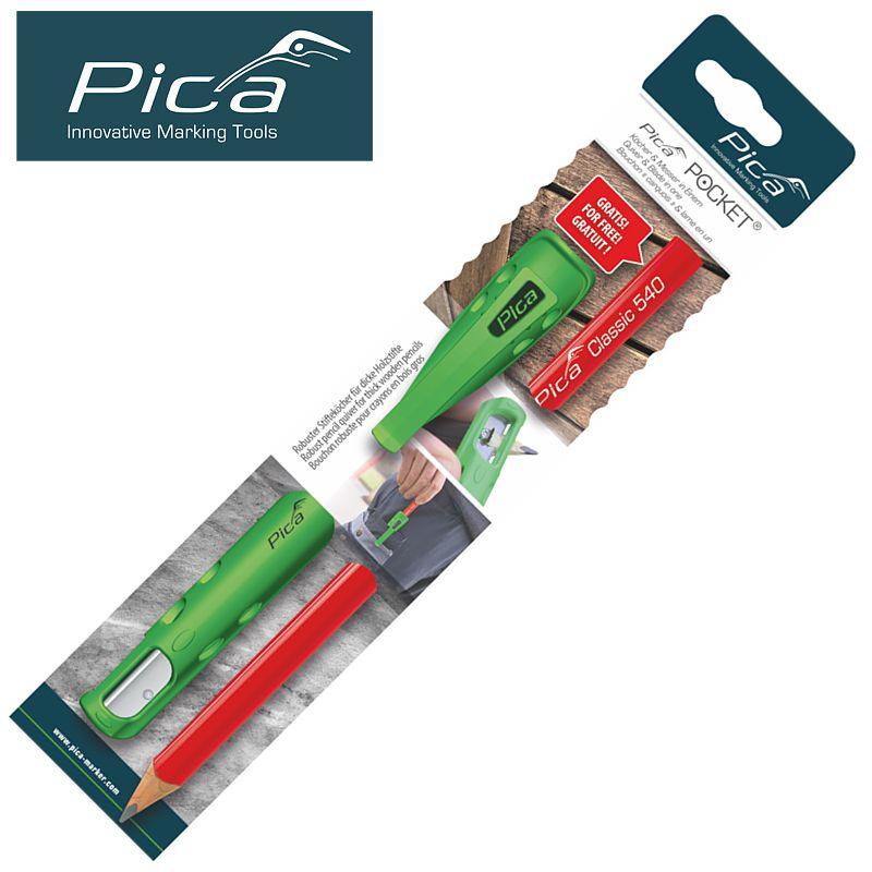 Pica Pocket With 1 Carpenters Pencil 24 Mm In Blister - Livestainable.co.za