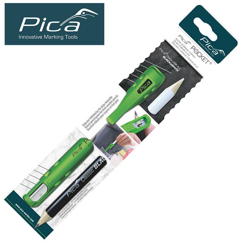 Pica Pocket C/W 1 For All Black And White Marking Pencil In Blister - Livestainable.co.za