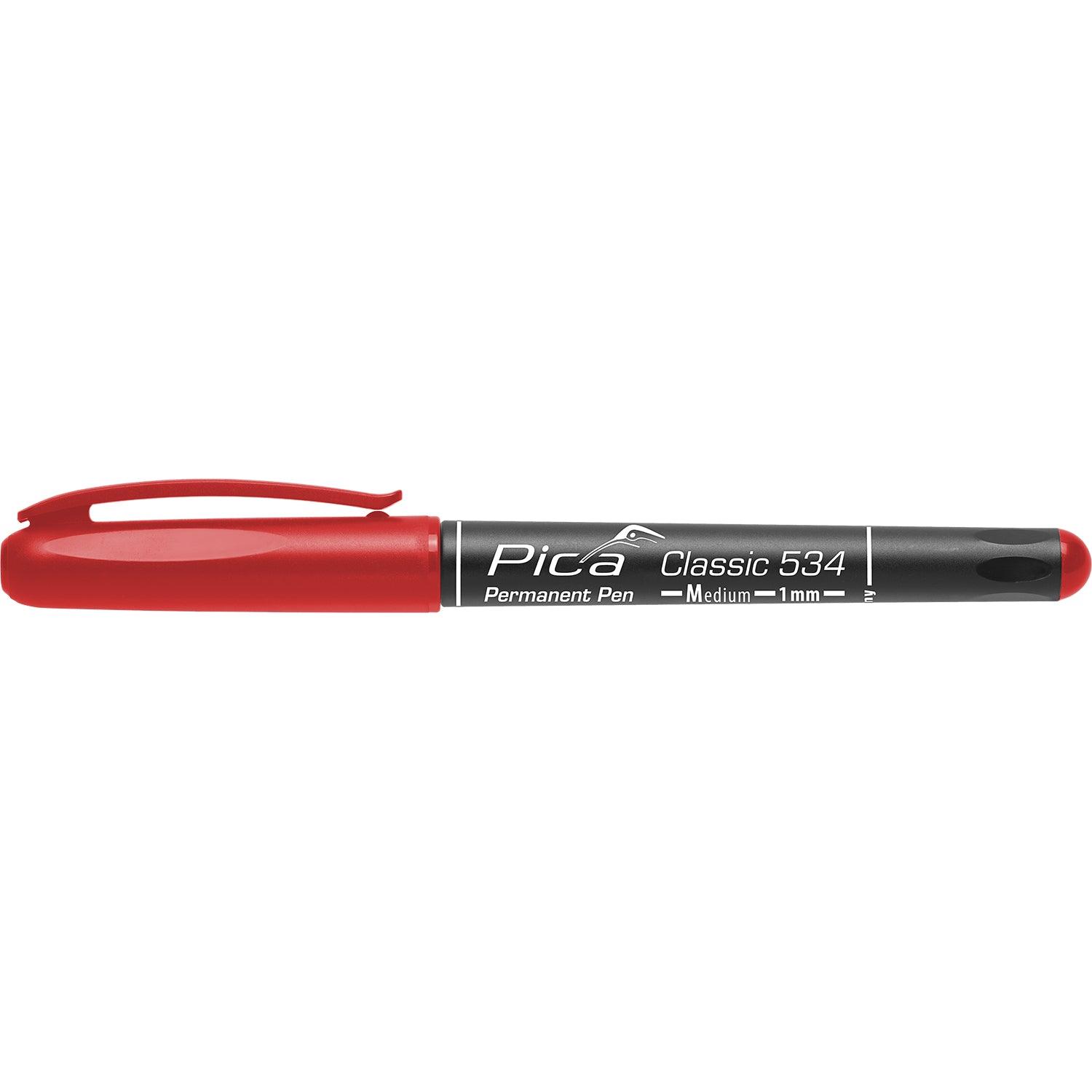 Permanent Pen Red Medium Tip 1 Mm - Livestainable.co.za