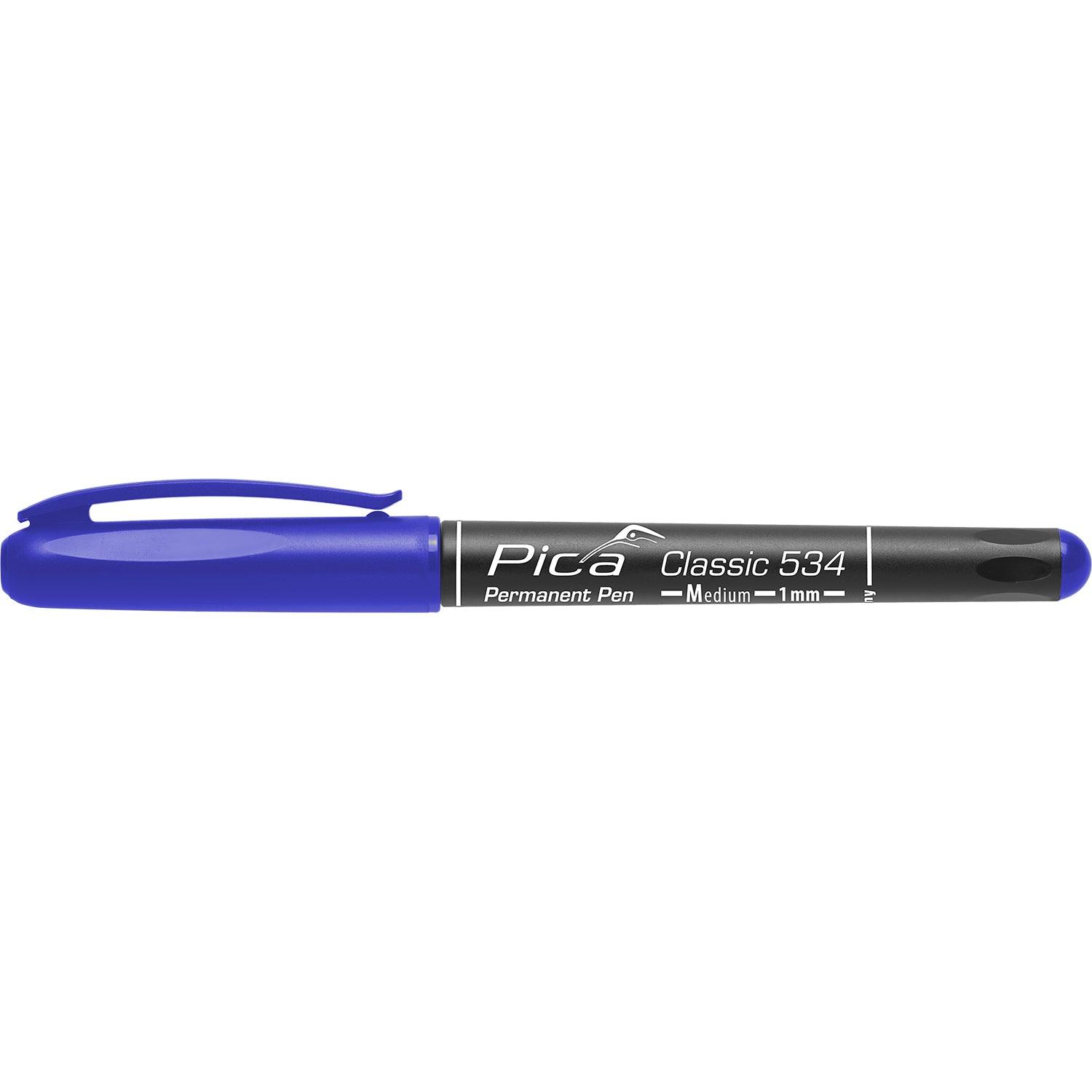 Permanent Pen Blue Medium Tip 1 Mm - Livestainable.co.za