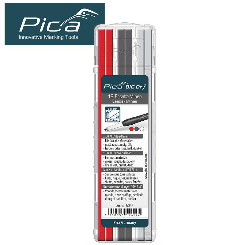 Pica Big Dry Refill Set Assorted Graphite & White & Red - Livestainable.co.za