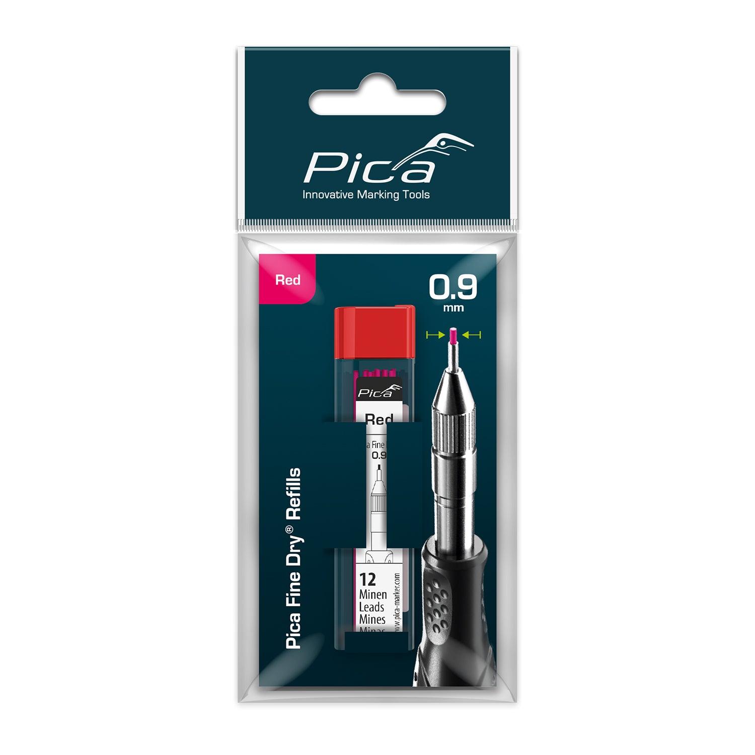 Pica Fine Dry Refill Set Red Blister Version (12) - Livestainable.co.za