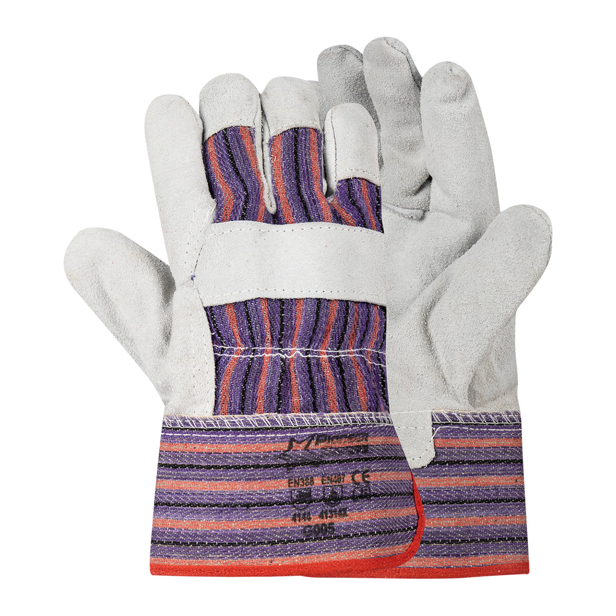 Pioneer Glove Candy Stripe Chrome Leather 1 Pce Plm