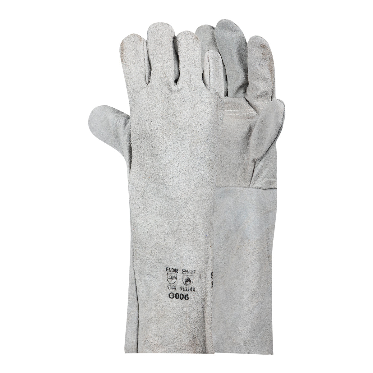 Pioneer Glove Chrome Leather Double Palm 8 Inch