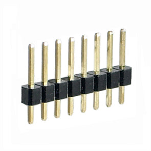 Header Sil Str 8 W 2.54 Th=14mm Brass Pins 08 Mps2