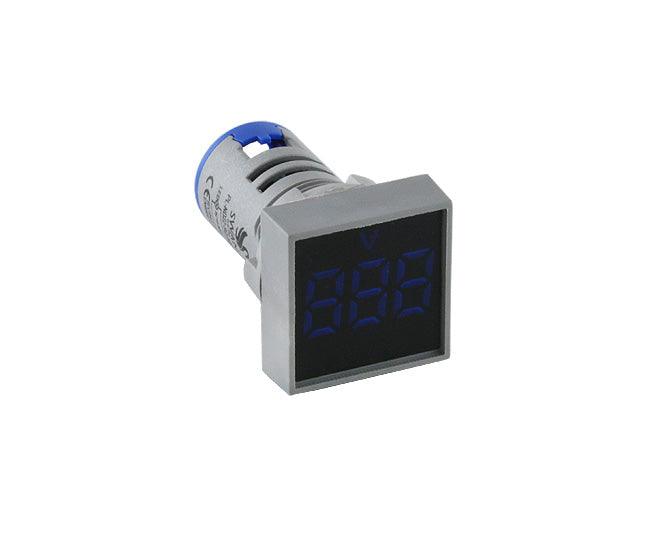 Voltmeter Pilot Light Square Blue 15 500 Vac Pl Nd22 Sq 500 V B - Livestainable.co.za