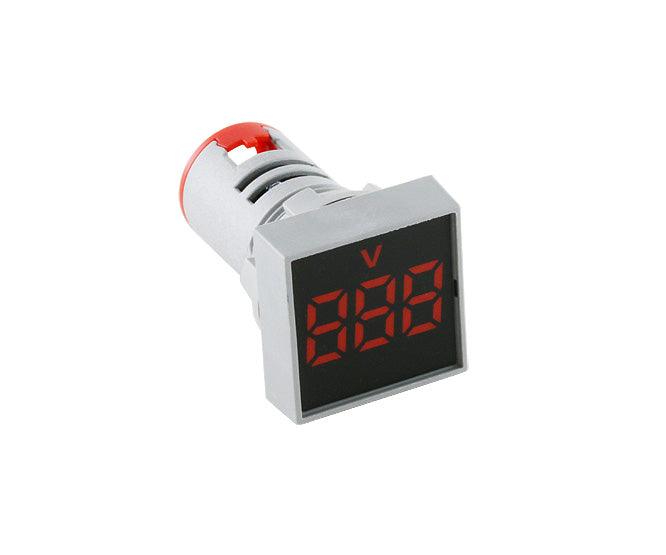 Voltmeter Pilot Light Square Red 15 500 Vac Pl Nd22 Sq 500 V R - Livestainable.co.za