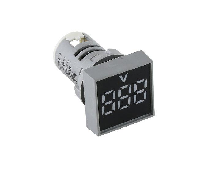 Voltmeter Pilot Light Square White 15 500 Vac Pl Nd22 Sq 500 V W - Livestainable.co.za