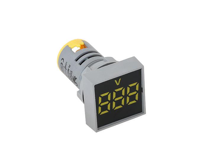 Voltmeter Pilot Light Square Yellow 15 500 Vac Pl Nd22 Sq 500 V Y - Livestainable.co.za