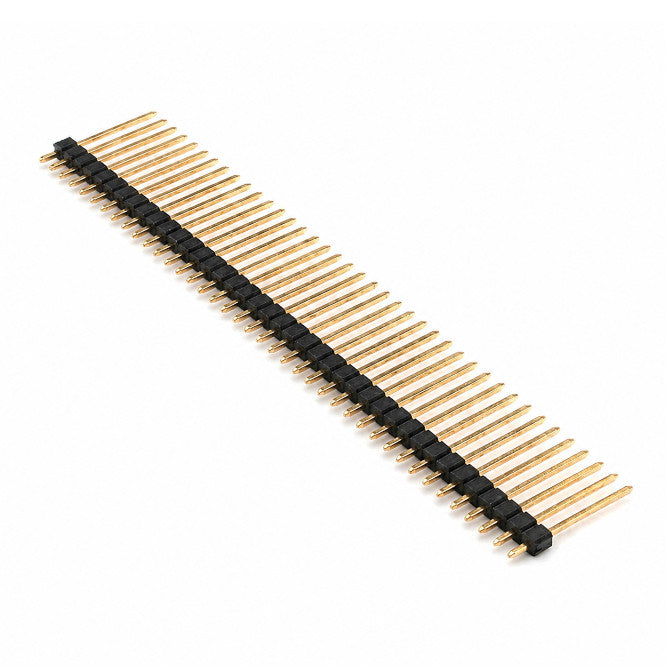 Header Sil Str 40 W 2.54 Th=28 Brass Pl2525 G07 22.2/3.3 140