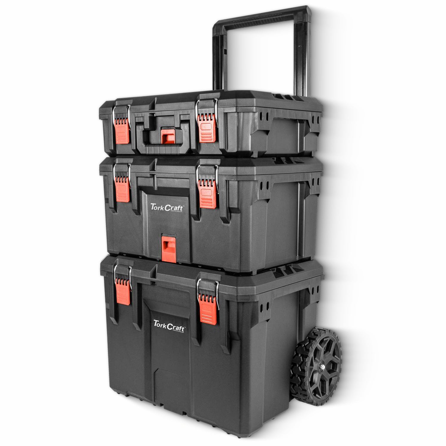 Tork Craft Plastic Tool Box Storage Station 3 Tier With Wheels