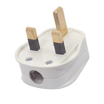 Plugtop 13 A British Flat Pins & White Bo - Livestainable.co.za