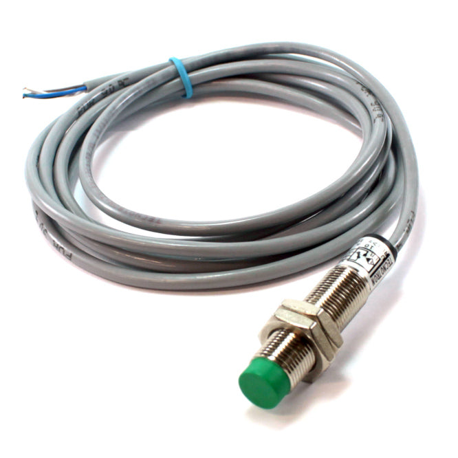 Proximity Sensor Round N.O. Pnp 4mm Distance 3 Wire Lead 2m Pm12 04 Pl