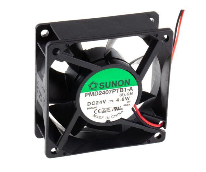 24 Vdc Axial Fan 70sq X25mm Ball 49 Cfm Lead Pmd2407 Ptb1 A(2).Gn *D* - Livestainable.co.za