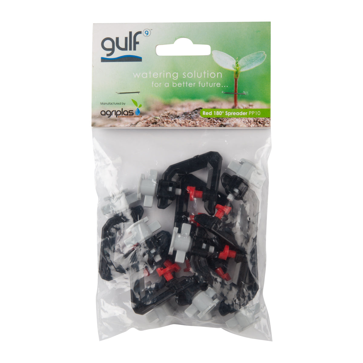 Gulf Sprinkler Red Spreader 180 Degree (10 Pk)