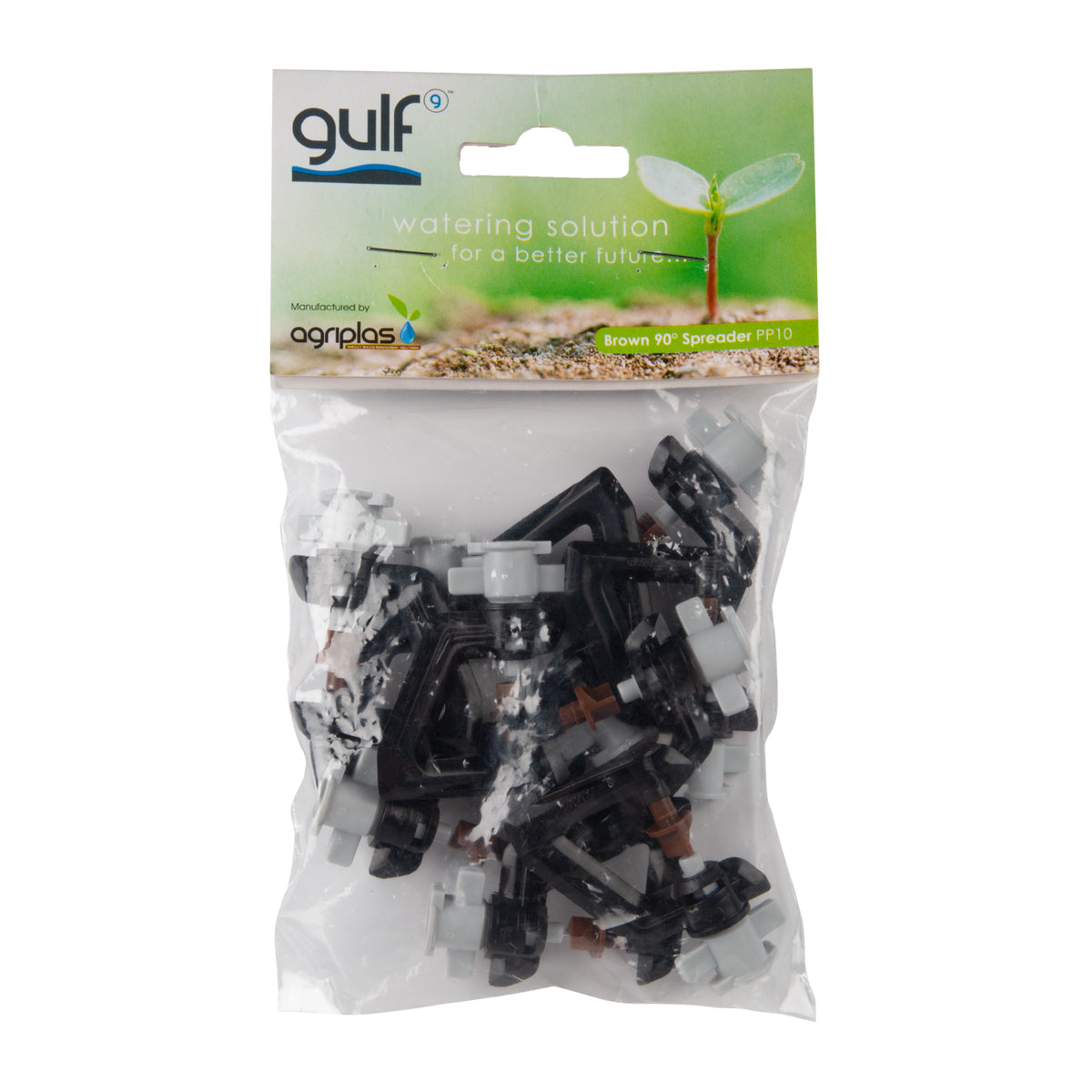 Gulf Sprinkler Brown Spreader 90 Degree (10 Pk)
