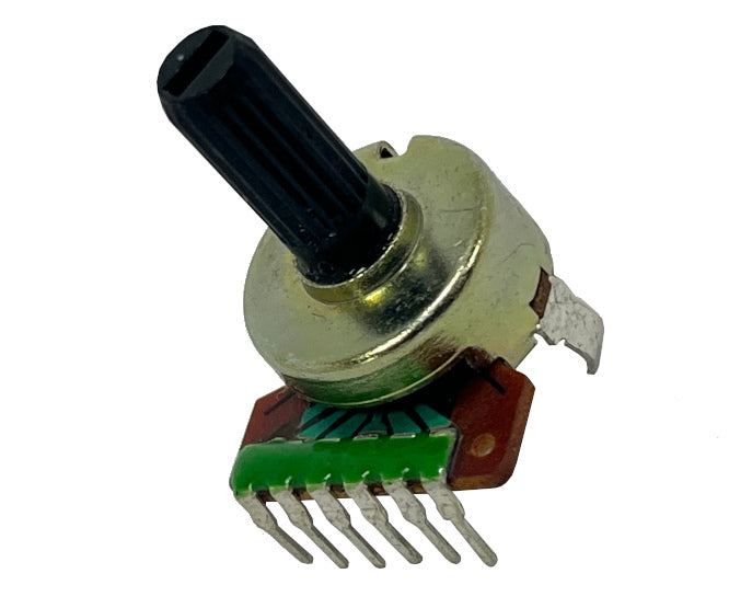 Potentiometer S/T Lin Dual 16.5mm 200 K Pcb 16mm Plastic Shaft 6 P Tba