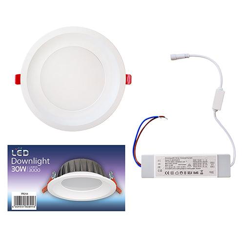 Downlight Ivory White Led 30w Cct & Triac Dimmable - Livestainable.co.za