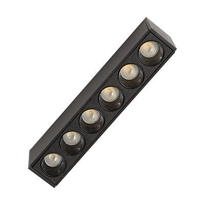 Magnetic Track Spotlight Led 6x1w Black 3000 K Dimmable - Livestainable.co.za