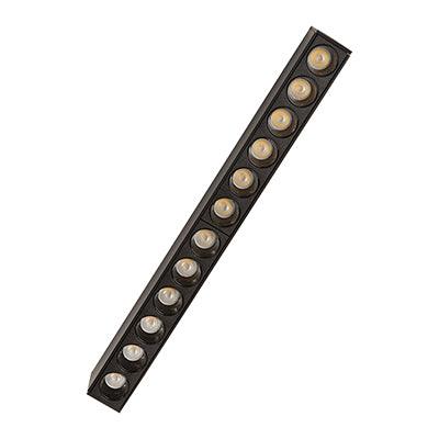 Magnetic Track Spotlight Led 12x1w Black 3000 K Dimmable - Livestainable.co.za