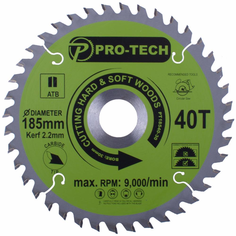 Saw Blade Tct 185 X 2.2 X 30 X 40 T Wood Prof. - Livestainable.co.za