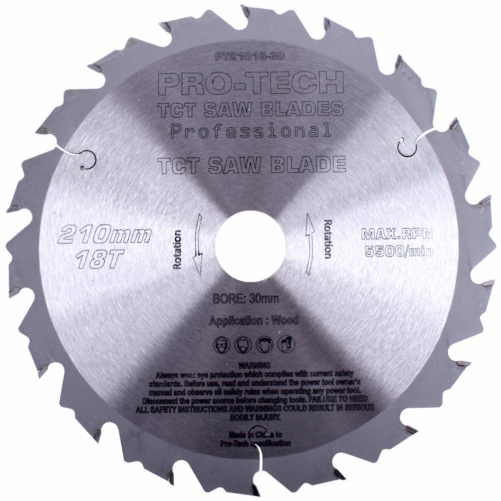 Saw Blade Tct 210 X2.4 X30 X18 T Wood Prof. Pro Tech Fes. Ts75 - Livestainable.co.za