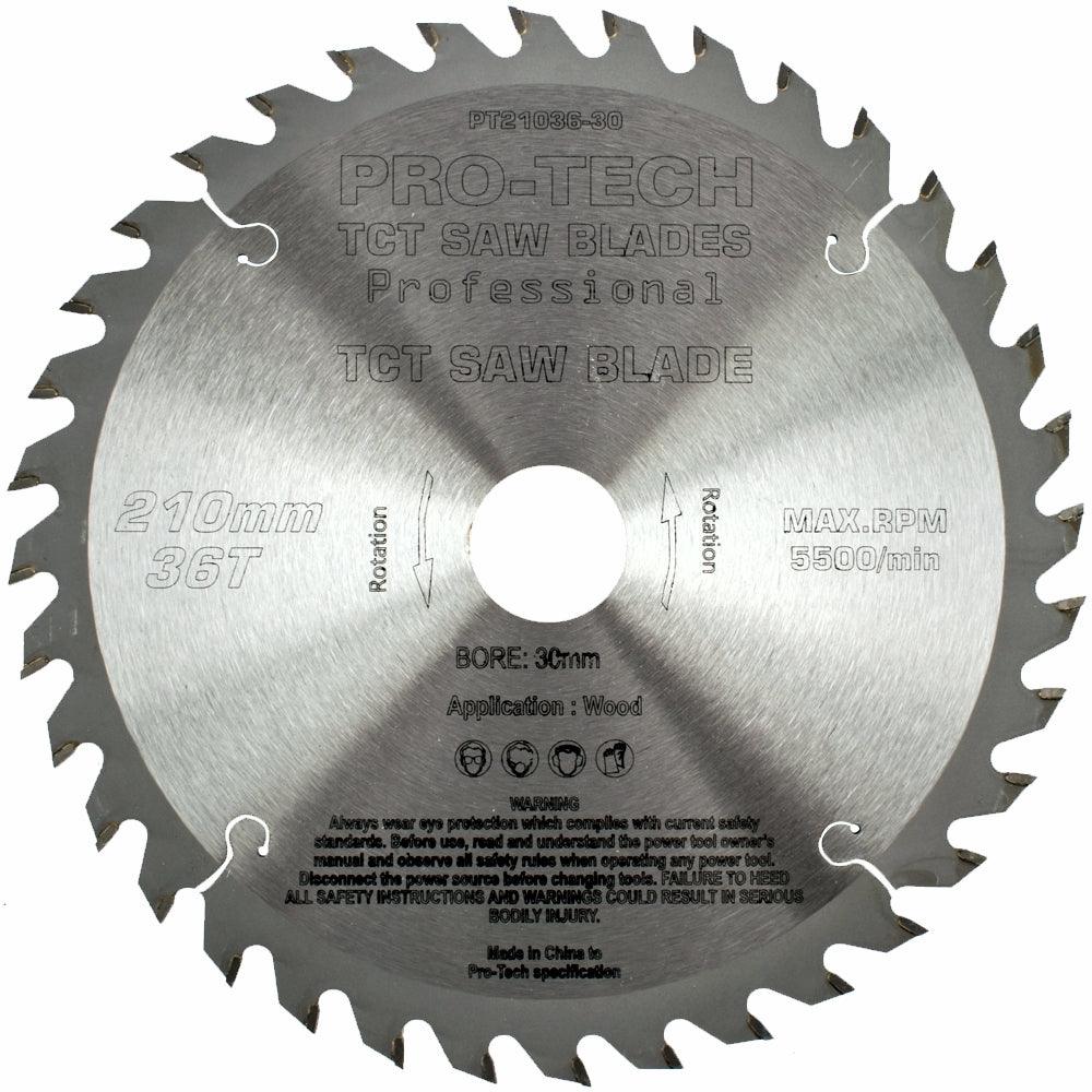 Saw Blade Tct 210 X2.4 X30 X36 T Wood Prof. Pro Tech Fes. Ts75 - Livestainable.co.za