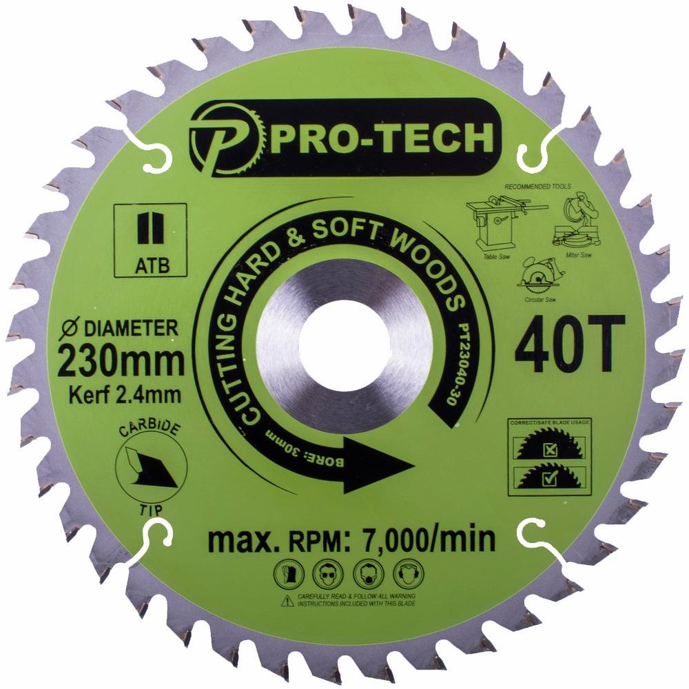 Saw Blade Tct 230 X 2.4 X 30 X 40 T Wood Prof. - Livestainable.co.za