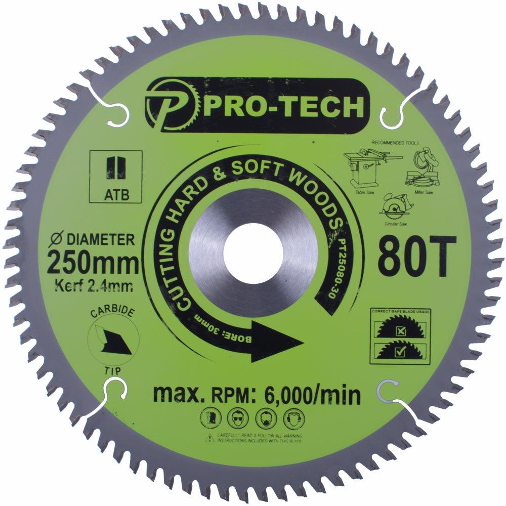 Saw Blade Tct 250 X 2.4 X 30 X 80 T Wood Prof. - Livestainable.co.za