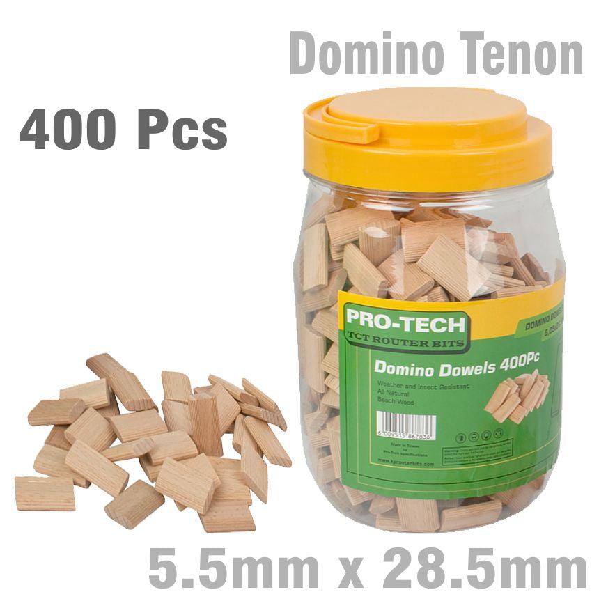 Domino Tenon 5.5 X 28.5 Mm 400 Pc Jar Beech Wood - Livestainable.co.za