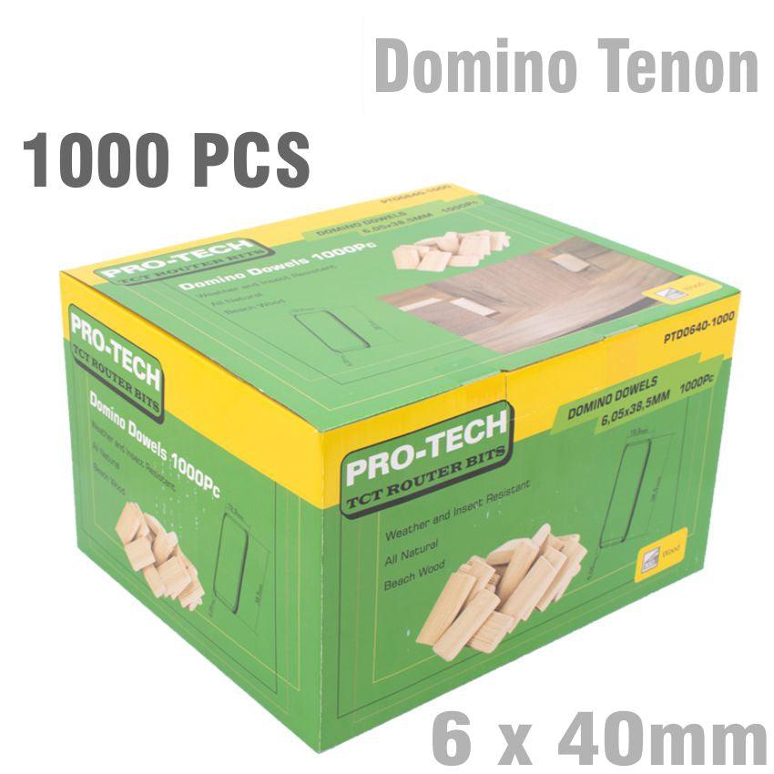 Domino Tenon 6 X40 Mm 1000 Pc Colour Box Beech Wood - Livestainable.co.za