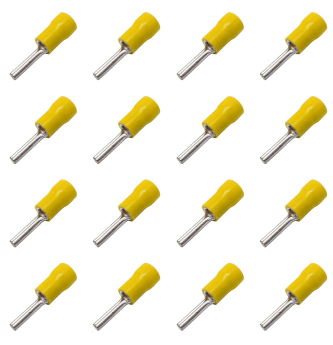 Pin Terminal Pre Insulated Vinyl Pl=12mm Yellow 1 K/Bag Ptv5.5 13