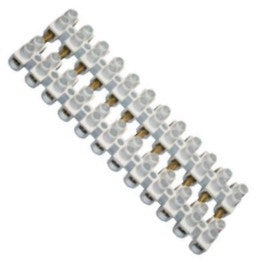 Strip Connector 12 W 10 A Feed Through Black Pvt 12 P