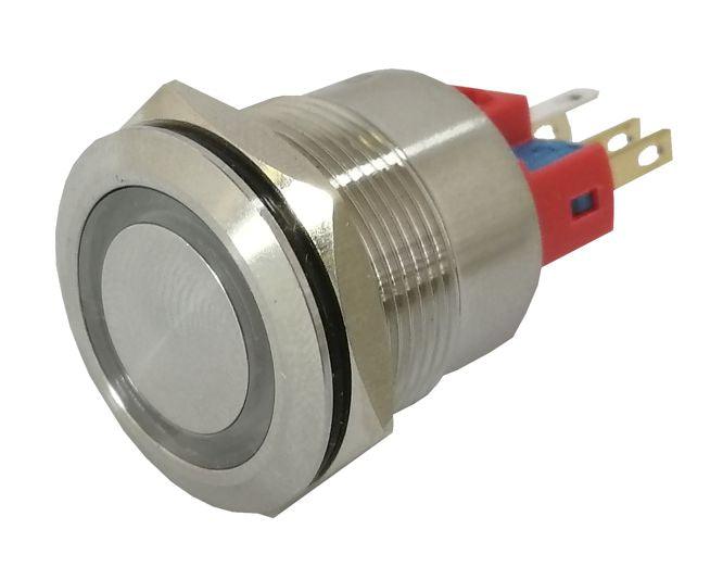 22mm Push Button Switch Mom Iillum Metal 250 Vac 5 A Green Gq22 11 E St Ill Mom Gre - Livestainable.co.za