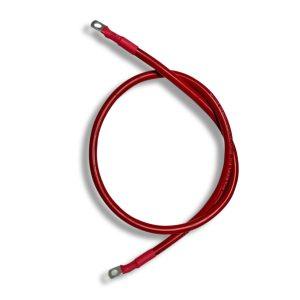 70mm2 2/0 AWG Battery Cable 80CM Red With 8mm Ring and 10mm Ring Lugs - Livestainable.co.za