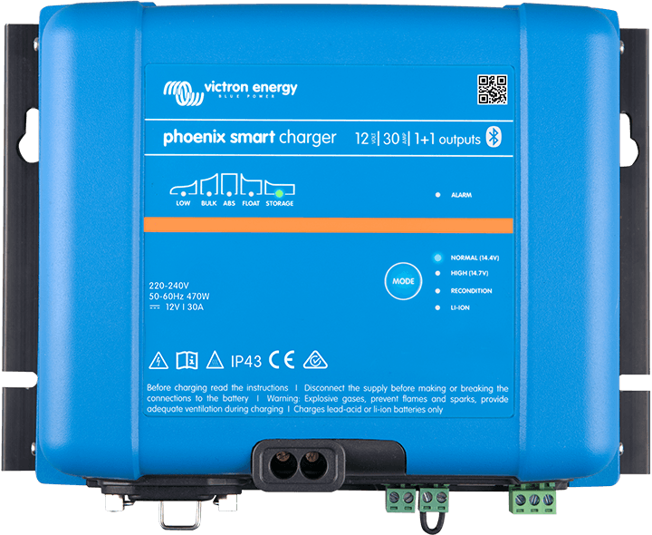 Victron Phoenix Smart IP43 Charger 24V/25A with 2 Outlets 120-240V - Livestainable.co.za